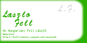 laszlo fell business card